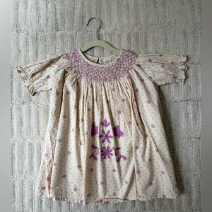 Floral Embroidered Cream Dress